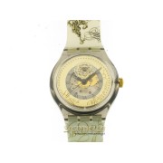 SWATCH Pitti Gold Grand Art automatic cassa e cinturino plastica new